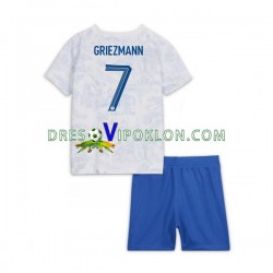 Francuska Griezmann 7 Dres Gostujući World Cup 2022 Kratkih Rukava ,Dječji Komplet