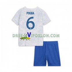 Francuska Pogba 6 Dres Gostujući World Cup 2022 Kratkih Rukava ,Dječji Komplet
