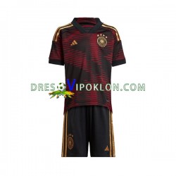 Njemačka Dres Gostujući World Cup 2022 Kratkih Rukava ,Dječji Komplet