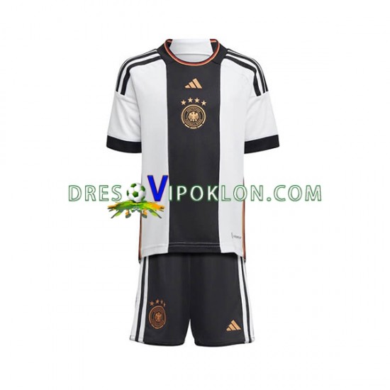 Njemačka Dres Domaći World Cup 2022 Kratkih Rukava ,Dječji Komplet