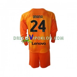Inter Milan Golmanski Andre Onana 24 Dres Četvrti 2022-2023 Dugim Rukavima ,Dječji Komplet