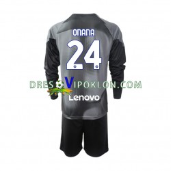 Inter Milan Golmanski Andre Onana 24 Dres Domaći 2022-2023 Dugim Rukavima ,Dječji Komplet