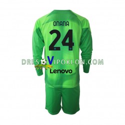 Inter Milan Golmanski Andre Onana 24 Dres Treći 2022-2023 Dugim Rukavima ,Dječji Komplet