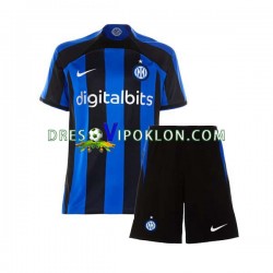 Inter Milan Dres Domaći 2022-2023 Kratkih Rukava ,Dječji Komplet