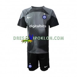 Inter Milan Golmanski Dres Domaći 2022-2023 Kratkih Rukava ,Dječji Komplet
