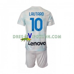 Inter Milan Lautaro Martinez 10 Dres Gostujući 2022-2023 Kratkih Rukava ,Dječji Komplet
