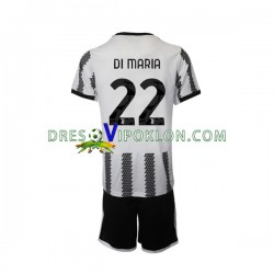 Juventus Di Maria 22 Dres Domaći 2022-2023 Kratkih Rukava ,Dječji Komplet