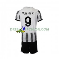 Juventus Vlahovic 9 Dres Domaći 2022-2023 Kratkih Rukava ,Dječji Komplet