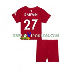 Liverpool Darwin Nunez 27 Dres Domaći 2022-2023 Kratkih Rukava ,Dječji Komplet
