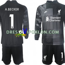 Liverpool Golmanski A.BECKER 1 Dres Treći 2021-2022 Dugim Rukavima ,Dječji Komplet