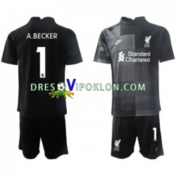 Liverpool Golmanski Alisson Becker 1 Dres Treći 2021-2022 Kratkih Rukava ,Dječji Komplet