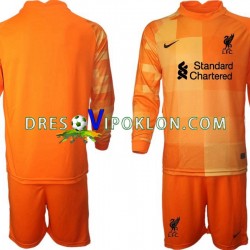 Liverpool Golmanski Dres Četvrti 2021-2022 Dugim Rukavima ,Dječji Komplet