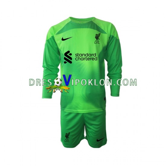 Liverpool Golmanski Dres Treći 2022-2023 Dugim Rukavima ,Dječji Komplet