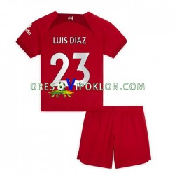 Liverpool Luis Diaz 23 Dres Domaći 2022-2023 Kratkih Rukava ,Dječji Komplet