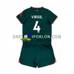 Liverpool Virgil van Dijk 4 Dres Treći 2022-2023 Kratkih Rukava ,Dječji Komplet
