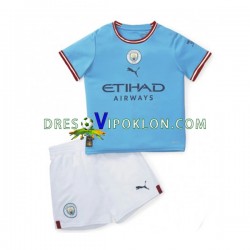 Manchester City Dres Domaći 2022-2023 Kratkih Rukava ,Dječji Komplet