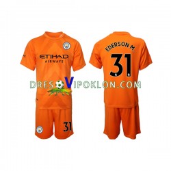 Manchester City Golmanski Ederson M. 31 Dres Treći 2022-2023 Kratkih Rukava ,Dječji Komplet