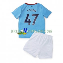 Manchester City Foden 47 Dres Domaći 2022-2023 Kratkih Rukava ,Dječji Komplet