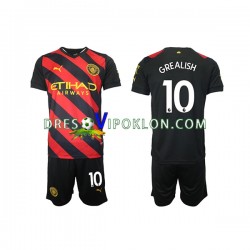 Manchester City Grealish 10 Dres Gostujući 2022-2023 Kratkih Rukava ,Dječji Komplet