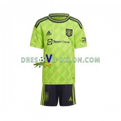 Manchester United Dres Treći 2022-2023 Kratkih Rukava ,Dječji Komplet