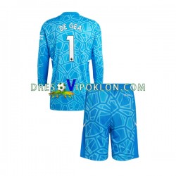 Manchester United Golmanski DE GEA 1 Dres Domaći 2022-2023 Dugim Rukavima ,Dječji Komplet