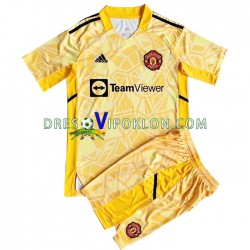 Manchester United Golmanski Dres Domaći 2022-2023 Kratkih Rukava ,Dječji Komplet