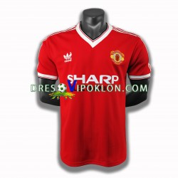 Manchester United 1983 Retro Dres Domaći Kratkih Rukava ,Muški