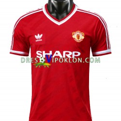 Manchester United 1986 Retro Dres Domaći Kratkih Rukava ,Muški