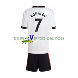 Manchester United Ronaldo 7 Dres Gostujući 2022-2023 Kratkih Rukava ,Dječji Komplet