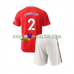 Manchester United Victor Lindelof 2 Dres Domaći 2022-2023 Kratkih Rukava ,Dječji Komplet