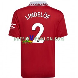 Manchester United Victor Lindelof 2 Dres Domaći 2022-2023 Kratkih Rukava ,Muški