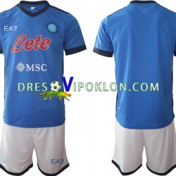 Napoli Dres Domaći 2021-2022 Kratkih Rukava ,Dječji Komplet