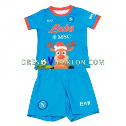 Napoli Xmas Dres Domaći 2022-2023 Kratkih Rukava ,Dječji Komplet