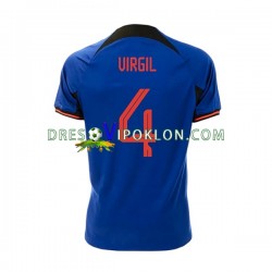 Nizozemska Virgil 4 Dres Gostujući World Cup 2022 Kratkih Rukava ,Muški