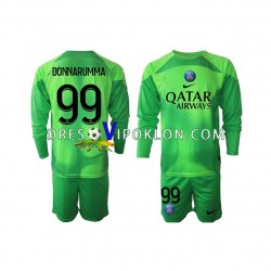 Paris Saint-Germain Golmanski Donnarumma 99 Dres Domaći 2022-2023 Dugim Rukavima ,Dječji Komplet