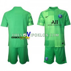 Paris Saint-Germain Golmanski Dres Treći 2021-2022 Kratkih Rukava ,Dječji Komplet
