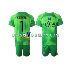 Paris Saint-Germain Golmanski Keylor Navas 1 Dres Domaći 2022-2023 Kratkih Rukava ,Dječji Komplet