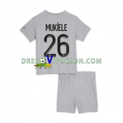 Paris Saint-Germain Mukiele 26 Dres Gostujući 2022-2023 Kratkih Rukava ,Dječji Komplet