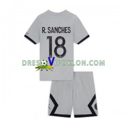 Paris Saint-Germain R.Sanches 18 Dres Gostujući 2022-2023 Kratkih Rukava ,Dječji Komplet
