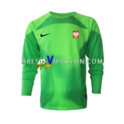 Poljska Golmanski Dres Domaći World Cup 2022 Dugim Rukavima ,Muški