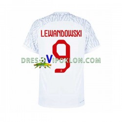 Poljska Lewandowski 9 Dres Domaći World Cup 2022 Kratkih Rukava ,Muški
