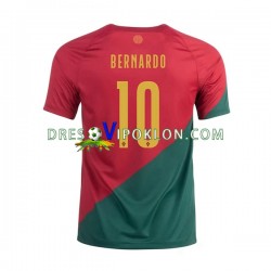 Portugal Bernardo 10 Dres Domaći World Cup 2022 Kratkih Rukava ,Muški