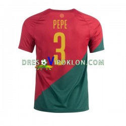 Portugal PEPE 3 Dres Domaći World Cup 2022 Kratkih Rukava ,Muški
