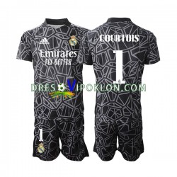 Real Madrid Golmanski Courtois 1 Dres Gostujući 2022-2023 Kratkih Rukava ,Dječji Komplet