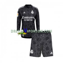 Real Madrid Golmanski Dres Gostujući 2022-2023 Dugim Rukavima ,Dječji Komplet