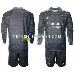 Real Madrid Golmanski Dres Domaći 2021-2022 Dugim Rukavima ,Dječji Komplet