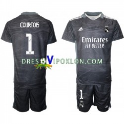 Real Madrid Golmanski Thibaut Courtois 1 Dres Domaći 2021-2022 Kratkih Rukava ,Dječji Komplet