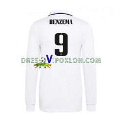 Real Madrid Karim Benzema 9 Dres Domaći 2022-2023 Dugim Rukavima ,Muški