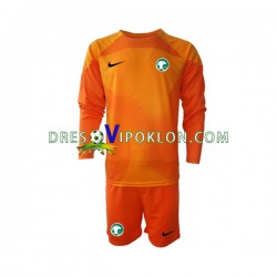 Saudijska Arabija Golmanski Dres Gostujući 2022-2023 Dugim Rukavima ,Dječji Komplet