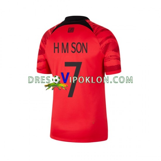Južna Koreja Son Heung-min 7 Dres Domaći World Cup 2022 Kratkih Rukava ,Muški